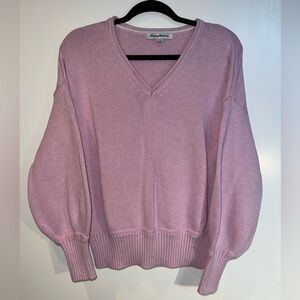 Pink V-Neck Sweater